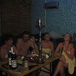 Новогодний корпоратив русских свингеров в сауне