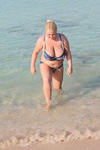 Русские женщины на пляже с большими сиськами