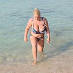 Русские женщины на пляже с большими сиськами