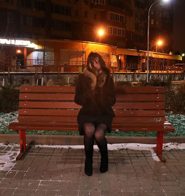 Зимние засветы жены на районе 26 фото