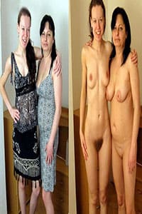 Одетые и голые девушки без одежды