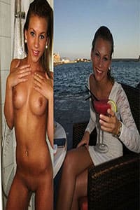 Фото девушек в одежде и без нее
