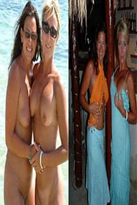 Одетые - раздетые женщины фото