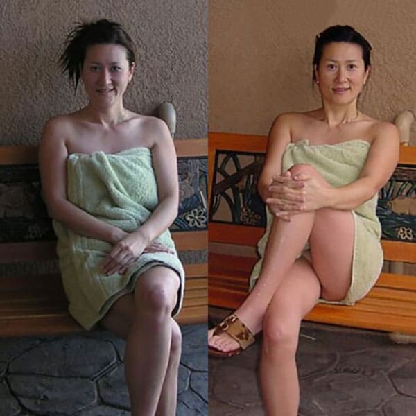 Азиатские жены в одежде и без 10 фото